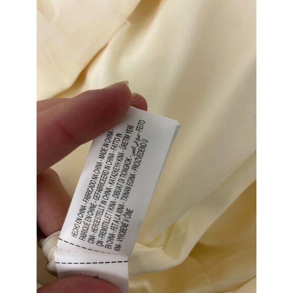 Zara Women Mini Dress Large L off White Puffy Tulle Hem Strapless 4772/332 NWT - Picture 11 of 16